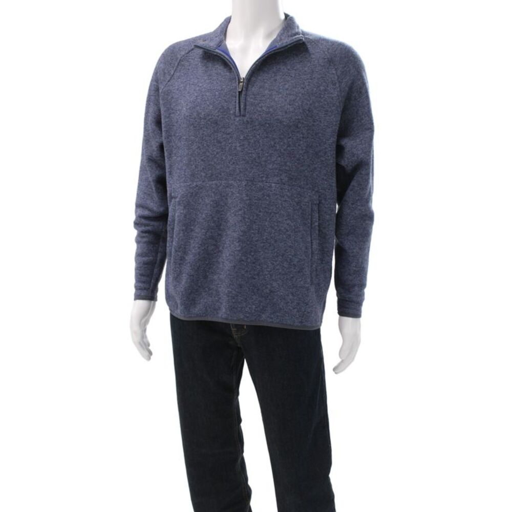 Donald Ross Mens Pullover Sweater Blue Collared Long Sleeve Golf Size S